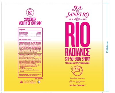 Rio Radiance Spf 50 Body Spray_carton (Rio Radiance Spf 50 Body Spray Cannister)